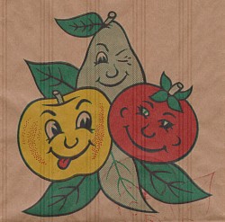 appel peer tomaat